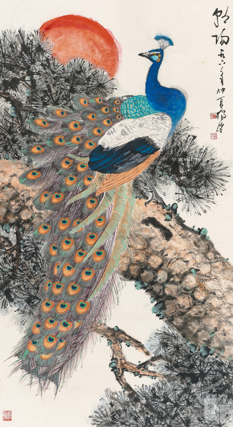 黄独峰 1913-1998 孔雀 - 图2